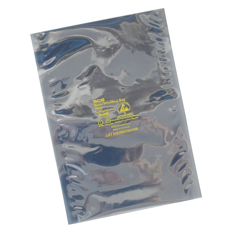 SCS 1000 Series Metal-In Static Shield Bag, 8 x 10, 100 EA