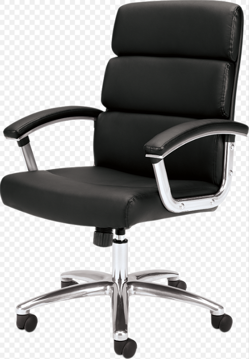 High-back Chair, Swivel-tilt, Fixed Padded Arms