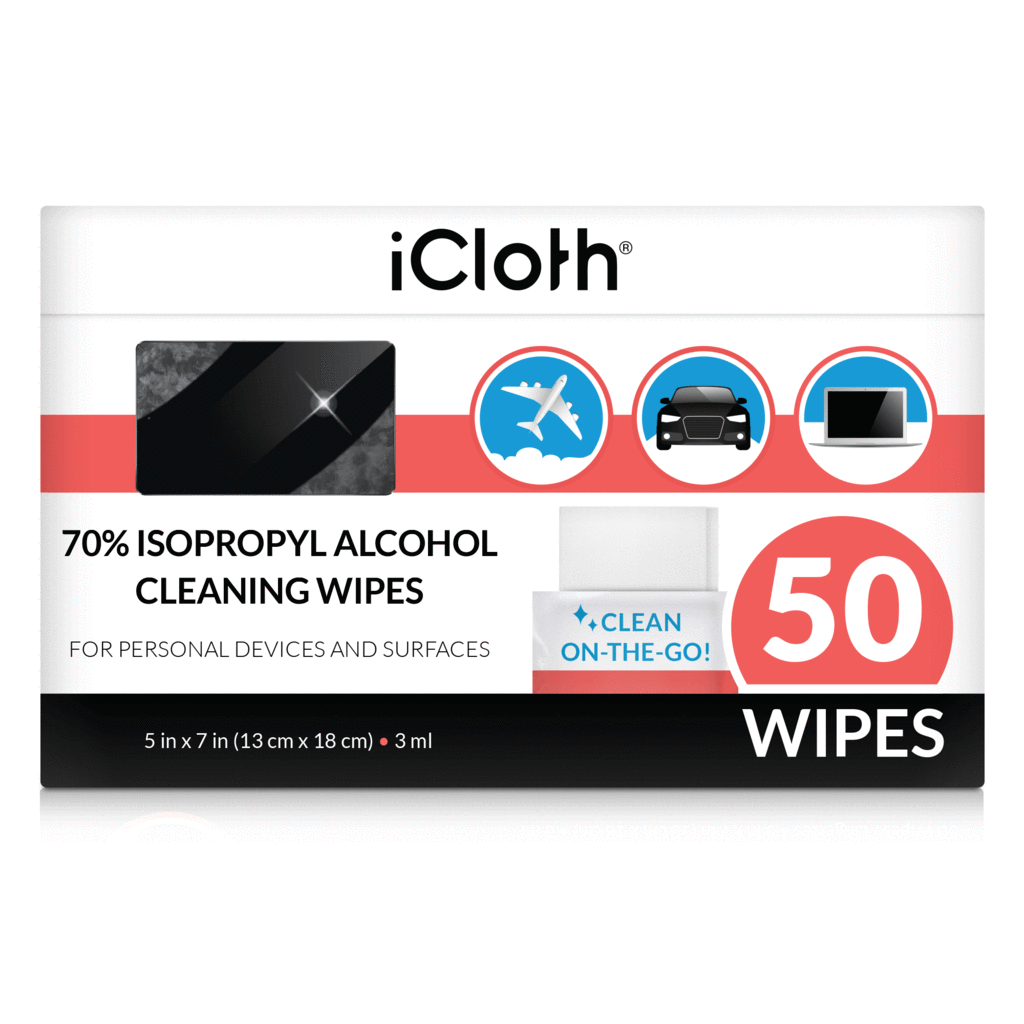 iCloth Technology Wipe Cleaner - 70% IPA  REGULAR SIZE : 5X7