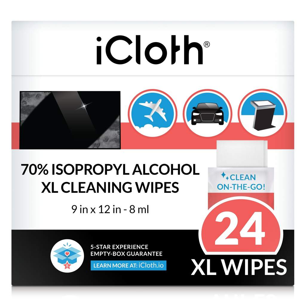 iCloth  Technology Wipe Cleaner - 70% IPA XL SIZE  9 in x 12