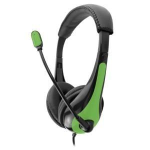 AVID GREEN  HEADSET 3.5MM JACK WITH MICROPHONE