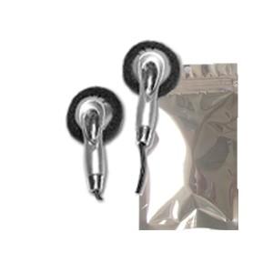 Silver Earbuds with 5