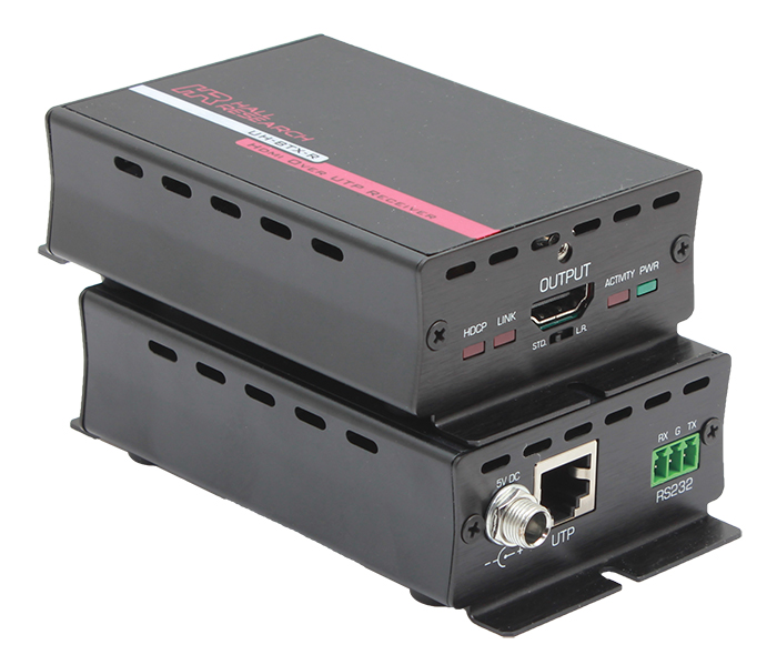 HDMI over UTP Receiver) with HDBaseT™ . Extends HDMI or DVI 